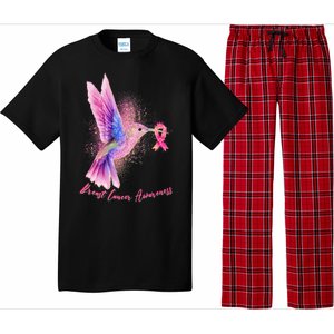 Breast Cancer Awareness Painted Hummingbird Pajama Set