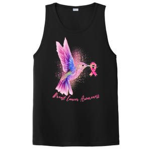 Breast Cancer Awareness Painted Hummingbird PosiCharge Competitor Tank