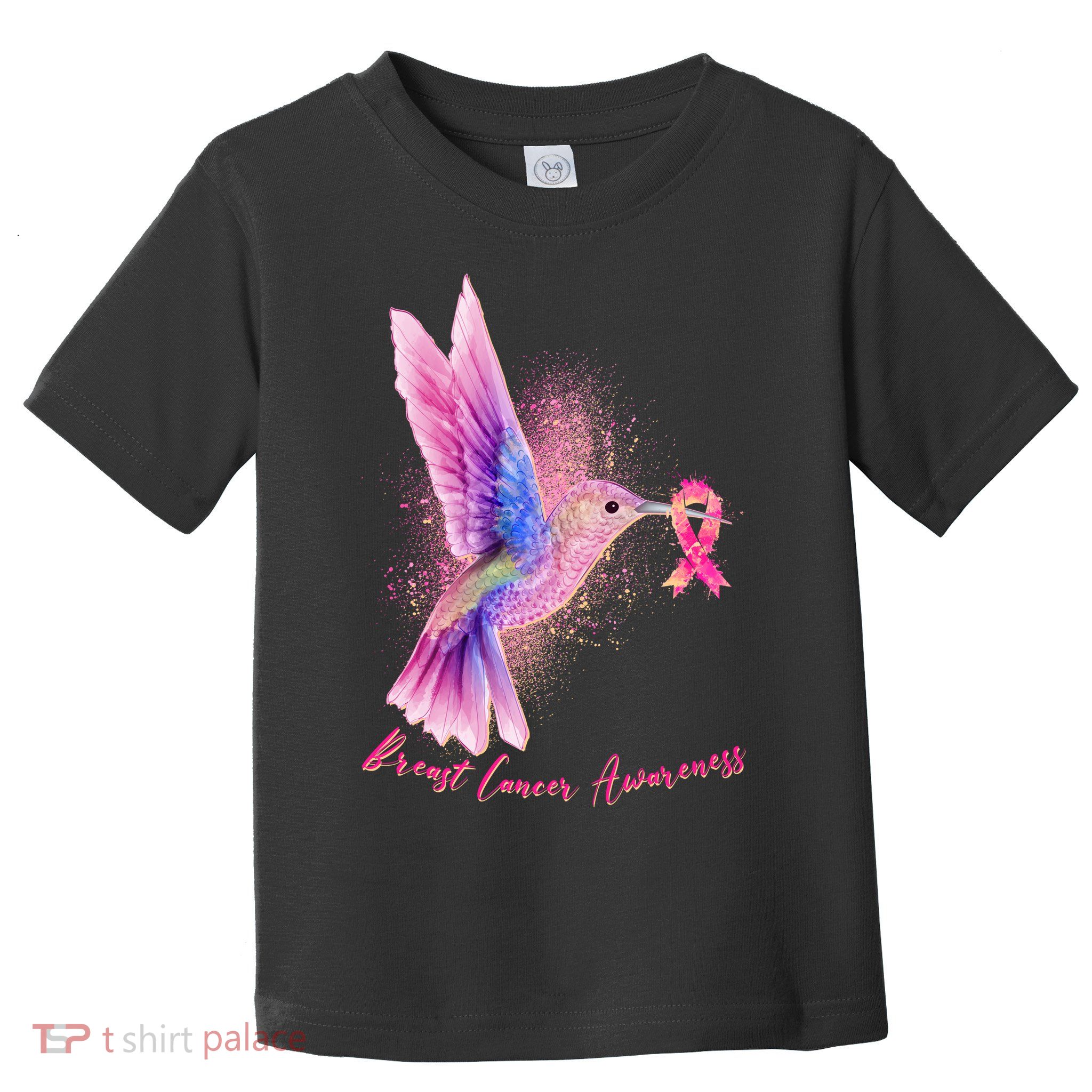 Breast Cancer Awareness Painted Hummingbird Toddler T-Shirt