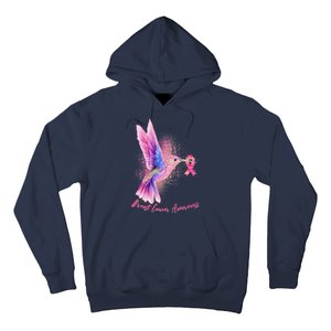 Breast Cancer Awareness Painted Hummingbird Hoodie