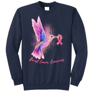 Breast Cancer Awareness Painted Hummingbird Sweatshirt