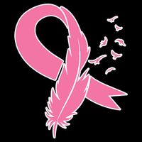 Breast Cancer Awareness Pink Feather Ribbon Visor