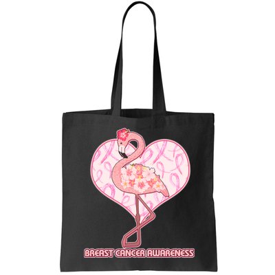 Breast Cancer Awareness Pink Flower Flamingo Bag