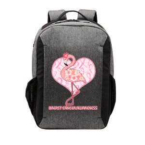 Breast Cancer Awareness Pink Flower Flamingo Vector Backpack