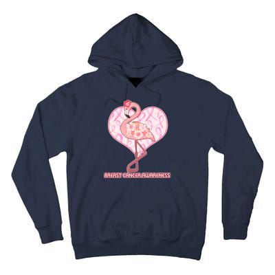 Breast Cancer Awareness Pink Flower Flamingo Tall Hoodie