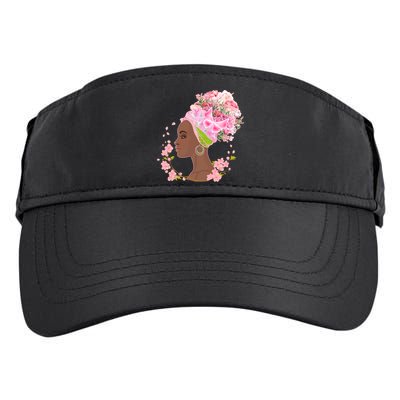Breast Cancer Awareness Pink Flower Warrior Survivor Adult Drive Performance Visor