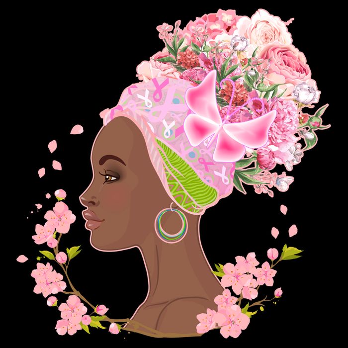 Breast Cancer Awareness Pink Flower Warrior Survivor Womens T-Shirt
