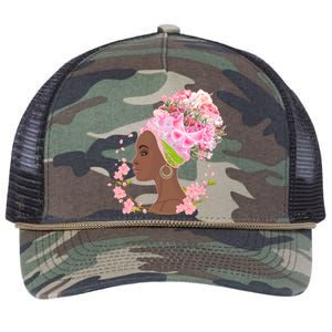 Breast Cancer Awareness Pink Flower Warrior Survivor Retro Rope Trucker Hat Cap