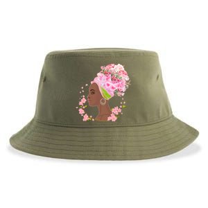 Breast Cancer Awareness Pink Flower Warrior Survivor Sustainable Bucket Hat