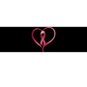 Breast Cancer Awareness Ribbon Heart Bumper Sticker