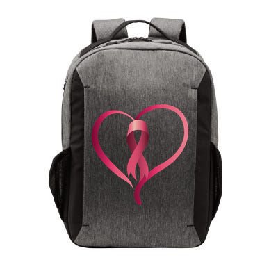 Breast Cancer Awareness Ribbon Heart Vector Backpack