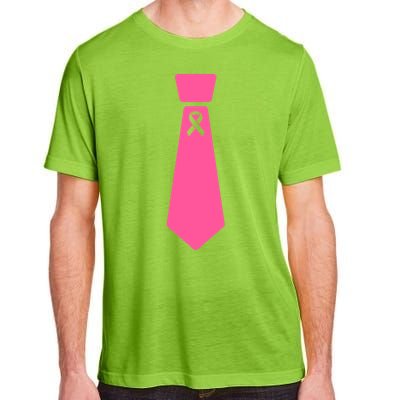 Breast Cancer Awareness Ribbon Tie Adult ChromaSoft Performance T-Shirt