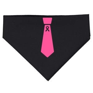 Breast Cancer Awareness Ribbon Tie USA-Made Doggie Bandana