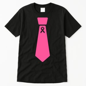 Breast Cancer Awareness Ribbon Tie Tall T-Shirt