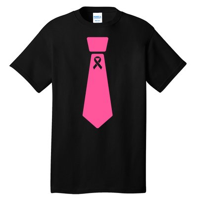 Breast Cancer Awareness Ribbon Tie Tall T-Shirt