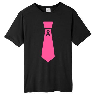 Breast Cancer Awareness Ribbon Tie Tall Fusion ChromaSoft Performance T-Shirt