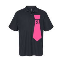 Breast Cancer Awareness Ribbon Tie Softstyle Adult Sport Polo