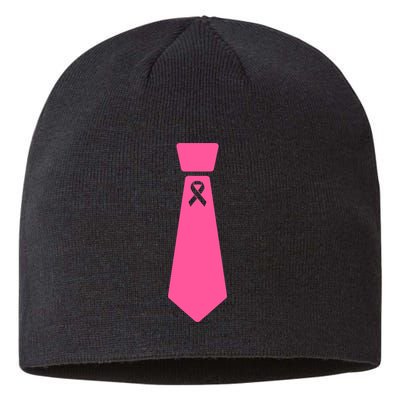 Breast Cancer Awareness Ribbon Tie Sustainable Beanie