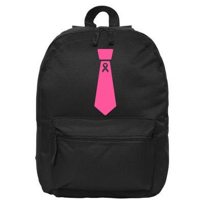 Breast Cancer Awareness Ribbon Tie 16 in Basic Backpack