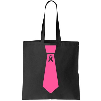 Breast Cancer Awareness Ribbon Tie Tote Bag