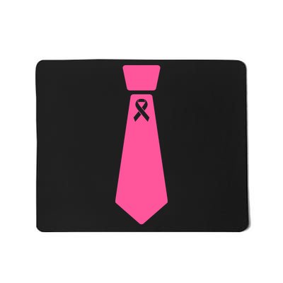 Breast Cancer Awareness Ribbon Tie Mousepad