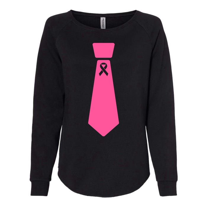 Breast Cancer Awareness Ribbon Tie Womens California Wash Sweatshirt