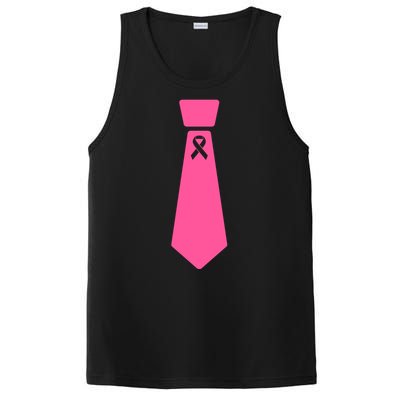 Breast Cancer Awareness Ribbon Tie PosiCharge Competitor Tank