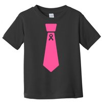 Breast Cancer Awareness Ribbon Tie Toddler T-Shirt