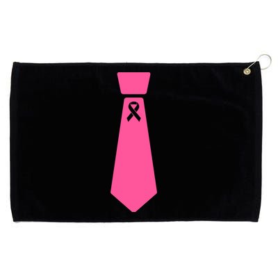 Breast Cancer Awareness Ribbon Tie Grommeted Golf Towel