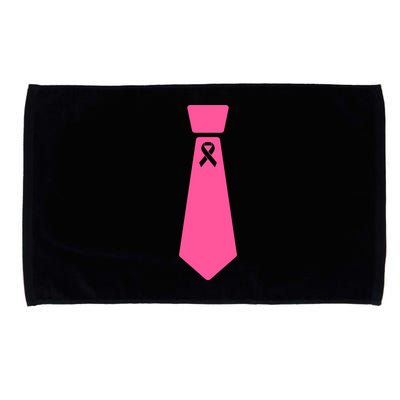 Breast Cancer Awareness Ribbon Tie Microfiber Hand Towel