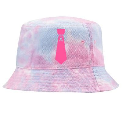 Breast Cancer Awareness Ribbon Tie Tie-Dyed Bucket Hat