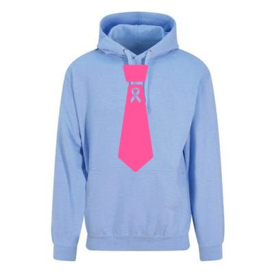 Breast Cancer Awareness Ribbon Tie Unisex Surf Hoodie