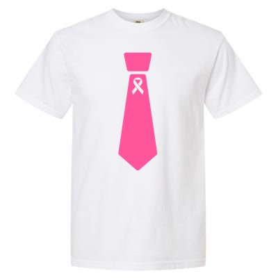 Breast Cancer Awareness Ribbon Tie Garment-Dyed Heavyweight T-Shirt