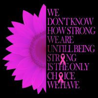 Breast Cancer Awareness Sunflower Quote Womens Tank Top