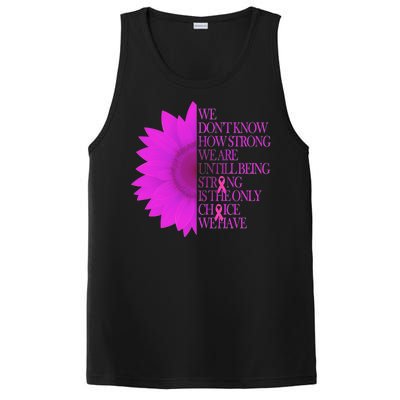 Breast Cancer Awareness Sunflower Quote PosiCharge Competitor Tank