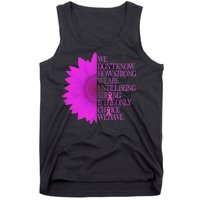 Breast Cancer Awareness Sunflower Quote Tank Top