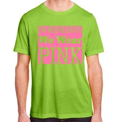 Breast Cancer Awareness Wednesdays We Wear Pink Adult ChromaSoft Performance T-Shirt