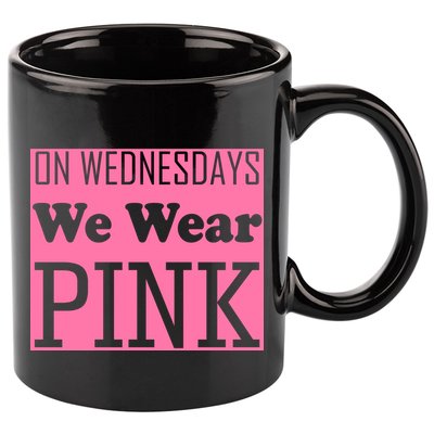 Breast Cancer Awareness Wednesdays We Wear Pink 11oz C Handle Ceramic Mug