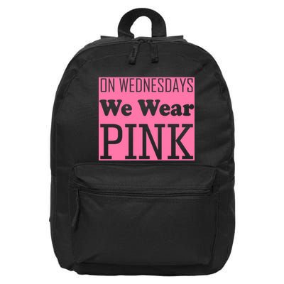 Breast Cancer Awareness Wednesdays We Wear Pink 16 in Basic Backpack