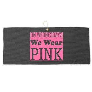 Breast Cancer Awareness Wednesdays We Wear Pink Large Microfiber Waffle Golf Towel