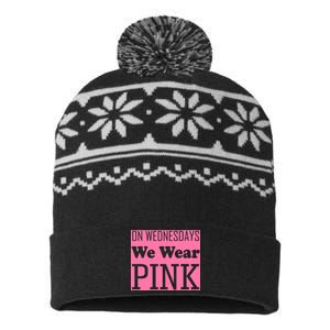 Breast Cancer Awareness Wednesdays We Wear Pink USA-Made Snowflake Beanie