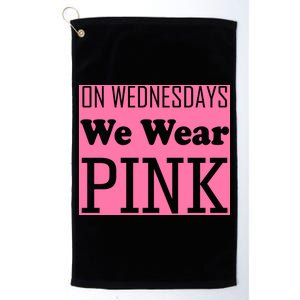 Breast Cancer Awareness Wednesdays We Wear Pink Platinum Collection Golf Towel