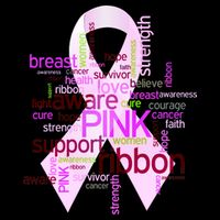 Breast Cancer Awareness Word Mash-Up Cooling Performance Crew T-Shirt