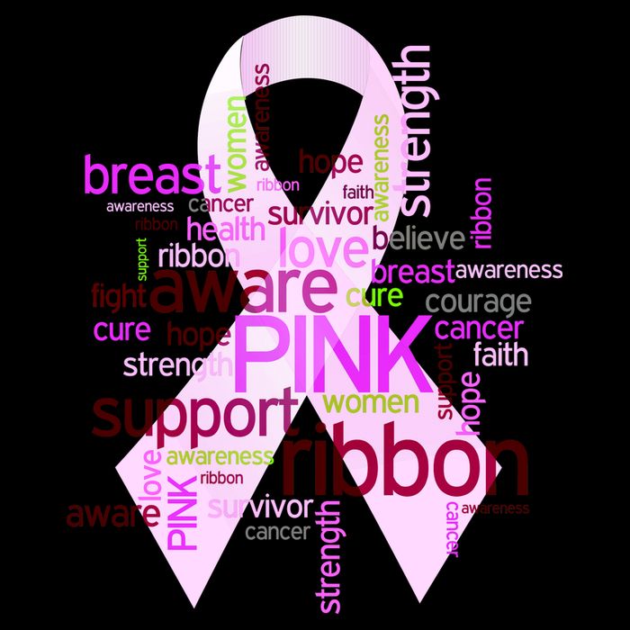 Breast Cancer Awareness Word Mash-Up Cooling Performance Crew T-Shirt