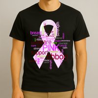 Breast Cancer Awareness Word Mash-Up T-Shirt