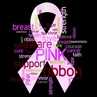 Breast Cancer Awareness Word Mash-Up T-Shirt