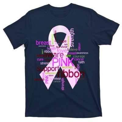 Breast Cancer Awareness Word Mash-Up T-Shirt