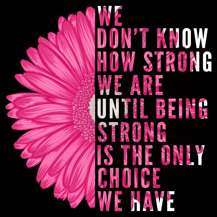 Breast Cancer Being Strong Is The Only Thing We Have Short Acrylic Beanie