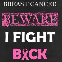 Breast Cancer Beware I Fight Back Trucker Hat