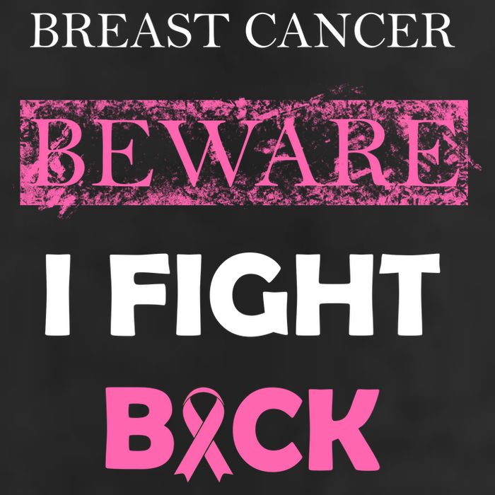 Breast Cancer Beware I Fight Back Trucker Hat
